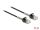 Delock Kabel RJ45 Stecker zu RJ45 Stecker mit Knickschutz Cat.6A 5 m schwarz