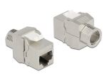 Delock Keystone Modul RJ45 Buchse zu LSA Cat.6A werkzeugfrei geschirmt