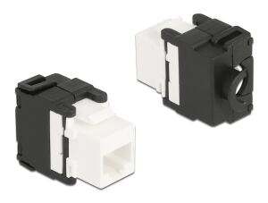 Delock Keystone Modul RJ45 Buchse zu LSA Cat.6A 180° werkzeugfrei