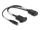 Delock HDMI Kabel 4K 60 Hz mit DC Einspeisung 2,1 x 5,5 mm 0,30 m zum Einbau