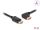 Delock DisplayPort Kabel Stecker gerade zu Stecker 90° links gewinkelt 8K 60 Hz 5 m