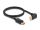 Delock DisplayPort Kabel Stecker gerade zu Stecker 90° unten gewinkelt 8K 60 Hz 1 m