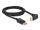 Delock DisplayPort Kabel Stecker gerade zu Stecker 90° unten gewinkelt 8K 60 Hz 2 m
