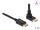 Delock DisplayPort Kabel Stecker gerade zu Stecker 90° oben gewinkelt 8K 60 Hz 1 m