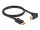 Delock DisplayPort Kabel Stecker gerade zu Stecker 90° oben gewinkelt 8K 60 Hz 1 m