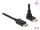 Delock DisplayPort Kabel Stecker gerade zu Stecker 90° oben gewinkelt 8K 60 Hz 3 m
