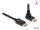 Delock DisplayPort Kabel Stecker gerade zu Stecker 90° oben gewinkelt 8K 60 Hz 5 m