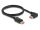 Delock DisplayPort Kabel Stecker gerade zu Stecker 90° rechts gewinkelt 8K 60 Hz 1 m