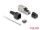 Delock RJ45 Stecker zu LSA mit Knickschutztülle und Staubschutz Cat.6A werkzeugfrei