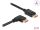 Delock DisplayPort Kabel Stecker gerade zu Stecker 90° rechts gewinkelt 8K 60 Hz 2 m