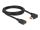 Delock DisplayPort Verlängerungskabel Stecker 90° links gewinkelt zu Buchse 8K 60 Hz 2 m