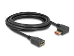 Delock DisplayPort Verlängerungskabel Stecker 90° rechts gewinkelt zu Buchse 8K 60 Hz 3 m