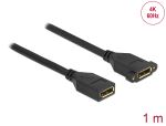 Delock DisplayPort 1.2 Kabel Buchse zu Buchse zum Einbau 4K 60 Hz 1 m