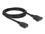 Delock DisplayPort 1.2 Kabel Buchse zu Buchse zum Einbau 4K 60 Hz 2 m