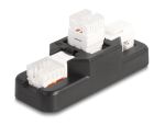 Delock Keystone LSA Set mit Auflegehalterung RJ45 / RJ11 Cat.6 schwarz