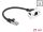 Delock Easy 45 Netzwerk Verlängerungskabel S/FTP RJ45 Stecker zu RJ45 Buchse Cat.6A 25 cm schwarz / weiß