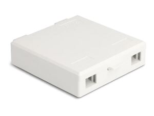 Delock LWL Anschlussdose zur Wandmontage für 2 x SC Simplex oder LC Duplex weiß