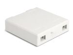 Delock LWL Anschlussdose zur Wandmontage für 2 x SC Simplex oder LC Duplex weiß