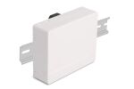 Delock LWL Anschlussdose für Hutschiene 4 x SC Simplex oder LC Duplex weiß