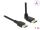 Delock DisplayPort Kabel Stecker gerade zu Stecker 90° oben gewinkelt 8K 60 Hz 1 m ohne Einrastfunktion