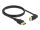Delock DisplayPort Kabel Stecker gerade zu Stecker 90° oben gewinkelt 8K 60 Hz 1 m ohne Einrastfunktion