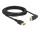 Delock DisplayPort Kabel Stecker gerade zu Stecker 90° oben gewinkelt 8K 60 Hz 3 m ohne Einrastfunktion