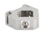 Delock Hutschienenadapter mit Keystone F Buchse zu F Buchse
