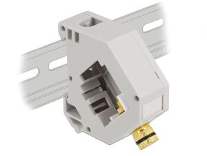 Delock Hutschienenadapter mit Keystone Polklemme zu Polklemme