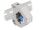 Delock Hutschienenadapter mit Keystone SC Simplex Buchse zu SC Simplex Buchse blau