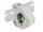 Delock Hutschienenadapter mit Keystone SC Simplex Buchse zu SC Simplex Buchse grün