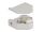 Delock Hutschienenadapter mit Keystone SC Simplex Buchse zu SC Simplex Buchse beige