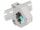 Delock Hutschienenadapter mit Keystone SC Simplex Buchse zu SC Simplex Buchse aqua