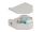 Delock Hutschienenadapter mit Keystone SC Simplex Buchse zu SC Simplex Buchse aqua
