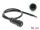 Delock Kabel RJ45 Buchse zu offene Kabelenden zum Einbau Cat.6 mit M16,8 x 1,5 mm Gewinde und Gehäuse 50 cm schwarz