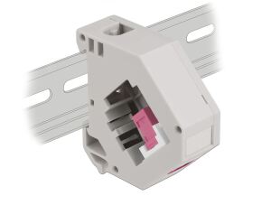 Delock Hutschienenadapter mit Keystone SC Simplex Buchse zu SC Simplex Buchse violett