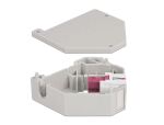 Delock Hutschienenadapter mit Keystone SC Simplex Buchse zu SC Simplex Buchse violett