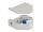 Delock Hutschienenadapter mit Keystone LC Duplex Buchse zu LC Duplex Buchse blau