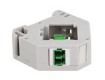 Delock Hutschienenadapter mit Keystone LC Duplex Buchse zu LC Duplex Buchse grün