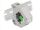 Delock Hutschienenadapter mit Keystone LC Duplex Buchse zu LC Duplex Buchse grün