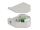 Delock Hutschienenadapter mit Keystone LC Duplex Buchse zu LC Duplex Buchse grün