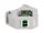 Delock Hutschienenadapter mit Keystone LC Duplex Buchse zu LC Duplex Buchse grün