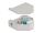 Delock Hutschienenadapter mit Keystone LC Duplex Buchse zu LC Duplex Buchse aqua