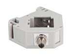 Delock Hutschienenadapter mit Keystone ST Simplex Buchse zu ST Simplex Buchse
