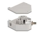 Delock Hutschienenadapter mit Keystone ST Simplex Buchse zu ST Simplex Buchse