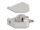 Delock Hutschienenadapter mit Keystone ST Simplex Buchse zu ST Simplex Buchse