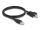 Delock Kabel USB 2.0 Typ-A Stecker zu Typ-B Stecker mit Schrauben 1 m