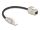 Delock Kabel RJ45 Stecker feldkonfektionierbar zu Keystone Modul RJ45 Buchse Cat.6A 25 cm