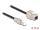 Delock Kabel RJ45 Stecker feldkonfektionierbar zu Keystone Modul RJ45 Buchse Cat.6A 50 cm