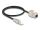 Delock Kabel RJ45 Stecker feldkonfektionierbar zu Keystone Modul RJ45 Buchse Cat.6A 50 cm