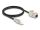 Delock Kabel RJ45 Stecker feldkonfektionierbar zu Keystone Modul RJ45 Buchse Cat.6A 1 m